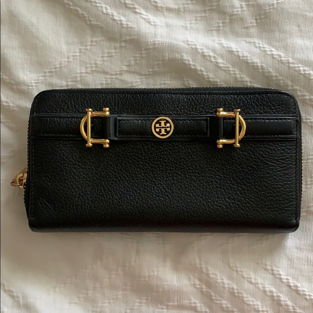 Tory Burch Black Continental Wallet